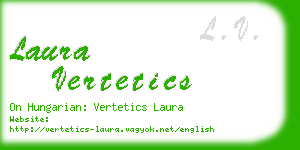 laura vertetics business card